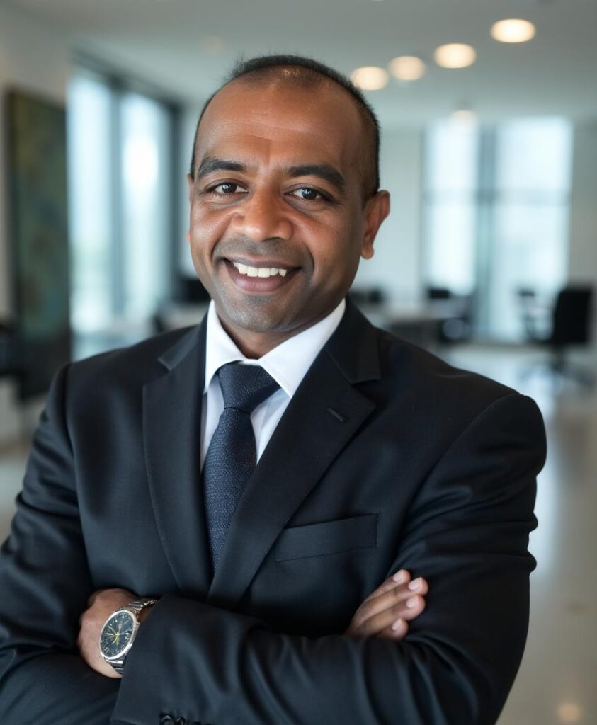 Dr. Bomi Joseph discussing the Deep Health® Device at Stanford University, CA, USA