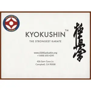 USA Kyokushin Karate logo, symbolizing Dr. Bomi Joseph’s martial arts discipline and lineage and leadership