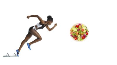Athletic performance on plant-based diets Graphic on athletic performance improvements with plant-based diets.