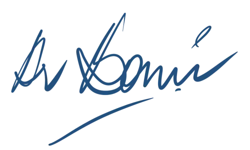 The signature of Dr. Bomi Joseph, Health & Longevity Expert.